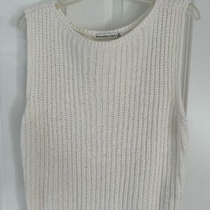 Abercrombie & Fitch Cream Knit Top